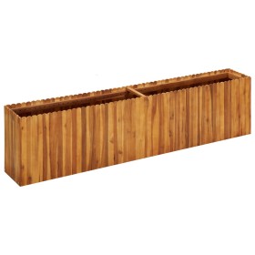 Arriate de madera maciza de acacia 200x30x50 cm de vidaXL, Maceteros y jardineras - Ref: Foro24-45926, Precio: 232,04 €, Desc...