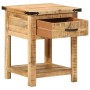 Solid mango wood bedside table 40x40x50 cm by , Nightstands - Ref: Foro24-372716, Price: 90,93 €, Discount: %