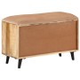 Solid mango wood shoe bench 80x30x45 cm by , Shoe racks and shoe organizers - Ref: Foro24-372723, Price: 142,82 €, Discount: %