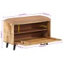 Solid mango wood shoe bench 80x30x45 cm by , Shoe racks and shoe organizers - Ref: Foro24-372723, Price: 142,82 €, Discount: %