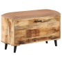 Solid mango wood shoe bench 80x30x45 cm by , Shoe racks and shoe organizers - Ref: Foro24-372723, Price: 142,82 €, Discount: %