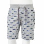 Pantalones cortos infantiles con cordón gris melange 116 de , Pantalones de niños - Ref: Foro24-12331, Precio: 9,86 €, Descue...