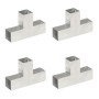 T-post connectors 4 units galvanized metal 71x71 mm by vidaXL, fence posts - Ref: Foro24-145456, Price: 59,41 €, Discount: %