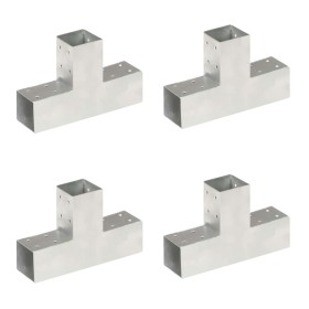 T-post connectors 4 units galvanized metal 71x71 mm by vidaXL, fence posts - Ref: Foro24-145456, Price: 59,29 €, Discount: %