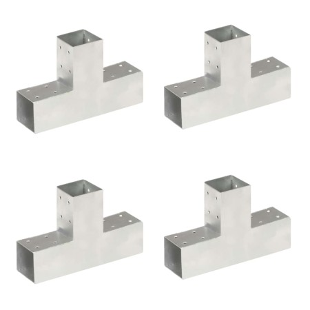 T-post connectors 4 units galvanized metal 71x71 mm by vidaXL, fence posts - Ref: Foro24-145456, Price: 59,41 €, Discount: %