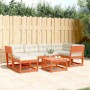 6-piece garden sofa set with wax-brown pine wood cushions by , Garden sets - Ref: Foro24-3217037, Price: 672,91 €, Discount: %