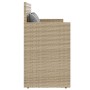 Banco de jardín con cojines ratán sintético beige de , Bancos de jardín - Ref: Foro24-365765, Precio: 190,44 €, Descuento: %