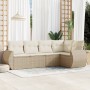 Gartensofa-Set mit Kissen, 5-teilig, beiges synthetisches Rattan von , Gartensets - Ref: Foro24-3253665, Preis: 480,85 €, Rab...