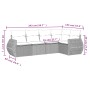 Gartensofa-Set mit Kissen, 5-teilig, beiges synthetisches Rattan von , Gartensets - Ref: Foro24-3253665, Preis: 480,85 €, Rab...