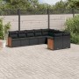 8-piece garden sofa set and black synthetic rattan cushions by , Garden sets - Ref: Foro24-3260382, Price: 623,32 €, Discount: %