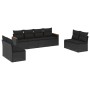 8-teiliges Gartensofa-Set und schwarze synthetische Rattankissen von , Gartensets - Ref: Foro24-3258289, Preis: 505,45 €, Rab...