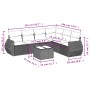 7-piece garden sofa set and beige synthetic rattan cushions by , Garden sets - Ref: Foro24-3253755, Price: 584,99 €, Discount: %