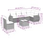 7-piece garden sofa set and beige synthetic rattan cushions by , Garden sets - Ref: Foro24-3253776, Price: 531,98 €, Discount: %