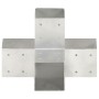 Conectores de postes en X 4 uds metal galvanizado 91x91 mm de vidaXL, Postes de cerca - Ref: Foro24-145476, Precio: 79,12 €, ...