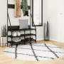 Modern high pile rug PAMPLONA cream and black Ø 160 cm by , Rugs - Ref: Foro24-375378, Price: 59,64 €, Discount: %