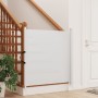 Retractable pet gate white 82.5x125 cm by , Gates for children and pets - Ref: Foro24-4004128, Price: 59,54 €, Discount: %