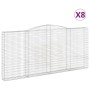 Gabion baskets 8 units arch shape iron 400x30x180/200 cm by , Pots and planters - Ref: Foro24-3146924, Price: 1,00 €, Discoun...