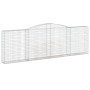 Wire mesh baskets 20 units, arched shape, iron, 400x30x120/140 cm by , Pots and planters - Ref: Foro24-3146889, Price: 2,00 €...