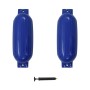 Bumper for boat 2 units PVC blue 69x21.5 cm by , Docking and anchoring - Ref: Foro24-92379, Price: 68,07 €, Discount: %