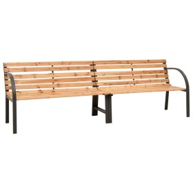 Double garden bench solid fir wood 225 cm by , garden benches - Ref: Foro24-319575, Price: 147,99 €, Discount: %