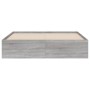 Cama con cajones madera ingeniería gris Sonoma 140x200 cm de , Camas y somieres - Ref: Foro24-3207278, Precio: 199,87 €, Desc...