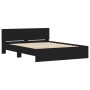 Black headboard bed frame and LED lights160x200 cm by , Beds and slatted bases - Ref: Foro24-3207596, Price: 223,64 €, Discou...