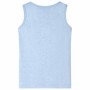 Camiseta de tirantes infantil azul suave mélange 92 de , Camisetas para niños - Ref: Foro24-11664, Precio: 9,05 €, Descuento: %