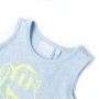 Camiseta de tirantes infantil azul suave mélange 92 de , Camisetas para niños - Ref: Foro24-11664, Precio: 9,05 €, Descuento: %