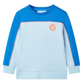 Sudadera infantil azul chillón y azul claro 128 de , Camisetas para niños - Ref: Foro24-11827, Precio: 12,99 €, Descuento: %