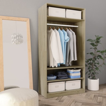 Sonoma Schrank aus Eichensperrholz 100x50x200 cm von vidaXL, Kleiderschränke - Ref: Foro24-800228, Preis: 127,88 €, Rabatt: %