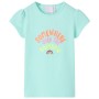 Light aquamarine children's t-shirt size 128 by , Kids T-shirts - Ref: Foro24-10767, Price: 8,08 €, Discount: %