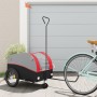 Bicycle trailer, black and red iron, 45 kg by , Bicycle trailers - Ref: Foro24-94146, Price: 81,99 €, Discount: %