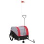 Bicycle trailer, black and red iron, 45 kg by , Bicycle trailers - Ref: Foro24-94146, Price: 81,99 €, Discount: %