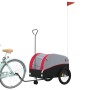 Bicycle trailer, black and red iron, 45 kg by , Bicycle trailers - Ref: Foro24-94146, Price: 81,99 €, Discount: %