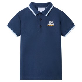 Polo infantil azul oscuro 116 de , Camisetas para niños - Ref: Foro24-12051, Precio: 10,99 €, Descuento: %