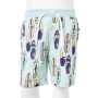 Kindershorts mit Kordelzug Soft Blue Mélange 140 von , Kinderhosen - Ref: Foro24-11833, Preis: 12,52 €, Rabatt: %