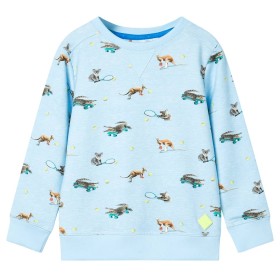 Sudadera infantil azul claro mélange 116 de , Camisetas para niños - Ref: Foro24-11901, Precio: 14,99 €, Descuento: %