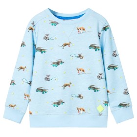 Sudadera infantil azul claro mélange 140 de , Camisetas para niños - Ref: Foro24-11903, Precio: 14,80 €, Descuento: %