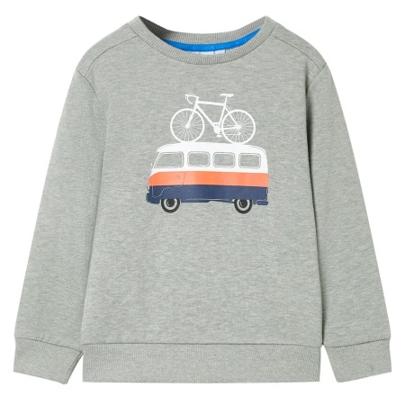 Light khaki melange children's sweatshirt size 140 by , Kids T-shirts - Ref: Foro24-12058, Price: 12,99 €, Discount: %