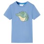 Camiseta infantil azul medio 104 de , Camisetas para niños - Ref: Foro24-12070, Precio: 7,95 €, Descuento: %