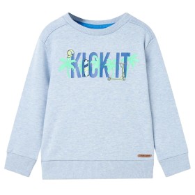 Soft blue mélange children's sweatshirt size 92 by , Kids T-shirts - Ref: Foro24-11969, Price: 12,99 €, Discount: %