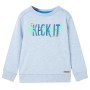 Soft blue mélange children's sweatshirt size 92 by , Kids T-shirts - Ref: Foro24-11969, Price: 12,77 €, Discount: %