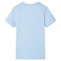 Camiseta infantil azul suave melange 104 de , Camisetas para niños - Ref: Foro24-12030, Precio: 8,22 €, Descuento: %