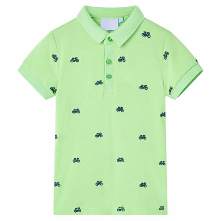 Polo infantil verde neón 116 de , Camisetas para niños - Ref: Foro24-12156, Precio: 10,99 €, Descuento: %