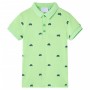 Polo infantil verde neón 116 de , Camisetas para niños - Ref: Foro24-12156, Precio: 10,99 €, Descuento: %