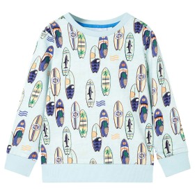 Children's sweatshirt soft blue mélange 92 by , Kids T-shirts - Ref: Foro24-11819, Price: 14,99 €, Discount: %