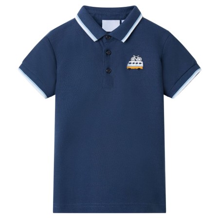 Dark blue children's polo shirt 140 by , Kids T-shirts - Ref: Foro24-12053, Price: 8,99 €, Discount: %