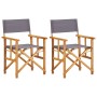 Director's chairs 2 units solid acacia wood by vidaXL, Garden chairs - Ref: Foro24-45947, Price: 99,37 €, Discount: %