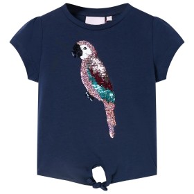 Navy blue children's t-shirt size 140 by , Kids T-shirts - Ref: Foro24-10553, Price: 9,99 €, Discount: %