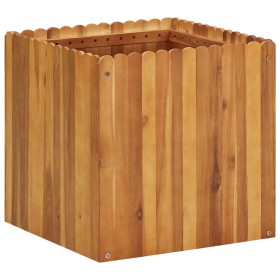 Arriate de madera maciza de acacia 50x50x50 cm de vidaXL, Maceteros y jardineras - Ref: Foro24-45927, Precio: 88,22 €, Descue...